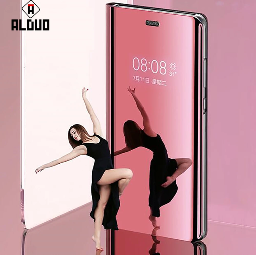 Для huawei P30 Pro Чехол с откидной крышкой зеркальным видом для Y5 Y6 Prime Y7 Y9 2018 mate 10 P20 Honor