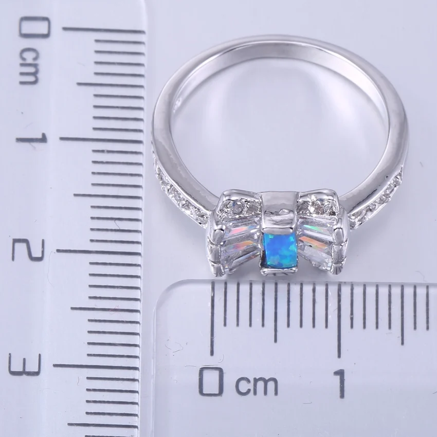 Чжэ бантом вентилятор огненный опал кольцо с фианитом кольца камнями гнездовая