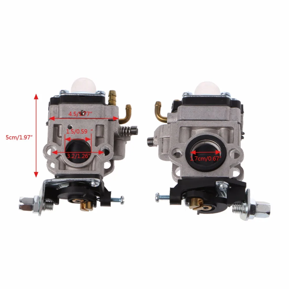 QILEJVS 2-тактный карбюратор MP15 Carb + праймер лампы Комплект для 43cc 47cc 49cc 50cc газовый