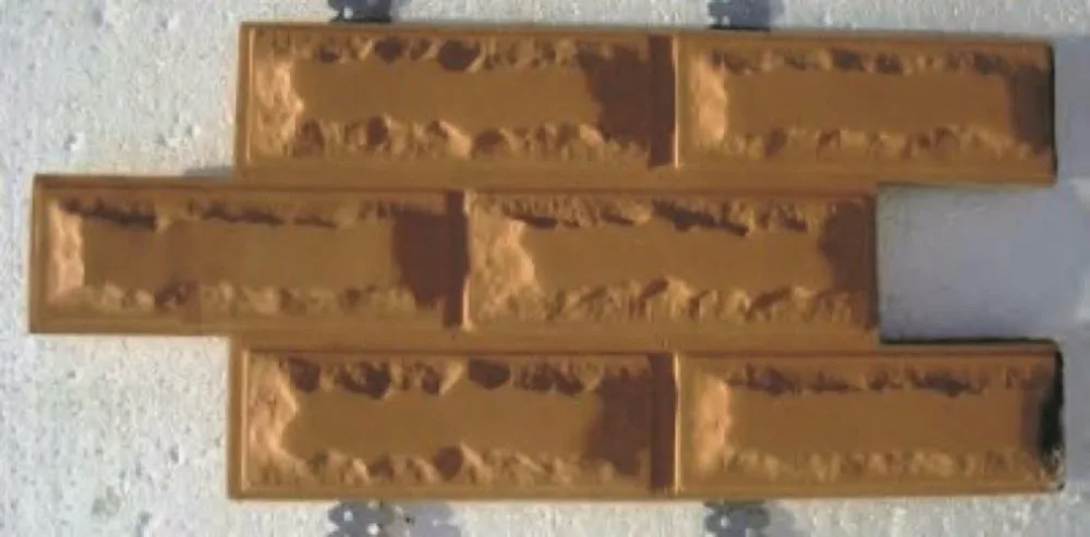 Пластиковые формы для искусственных стенок Цементная плитка вилка 1