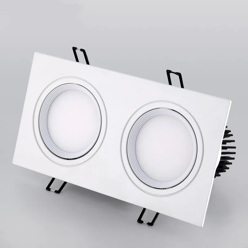 1 шт. светодиодный двойной квадратный светильник 14 Вт 18 24 Вт|led dimmable downlight|light