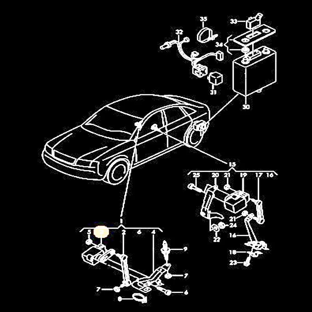 Датчик уровня фар TUKE OEM для VW Bettle Passat 3B Golf MK4 Sharan Seat Alhambra Octavia Superb A4 A6 TT 4B0 907 503|4b0
