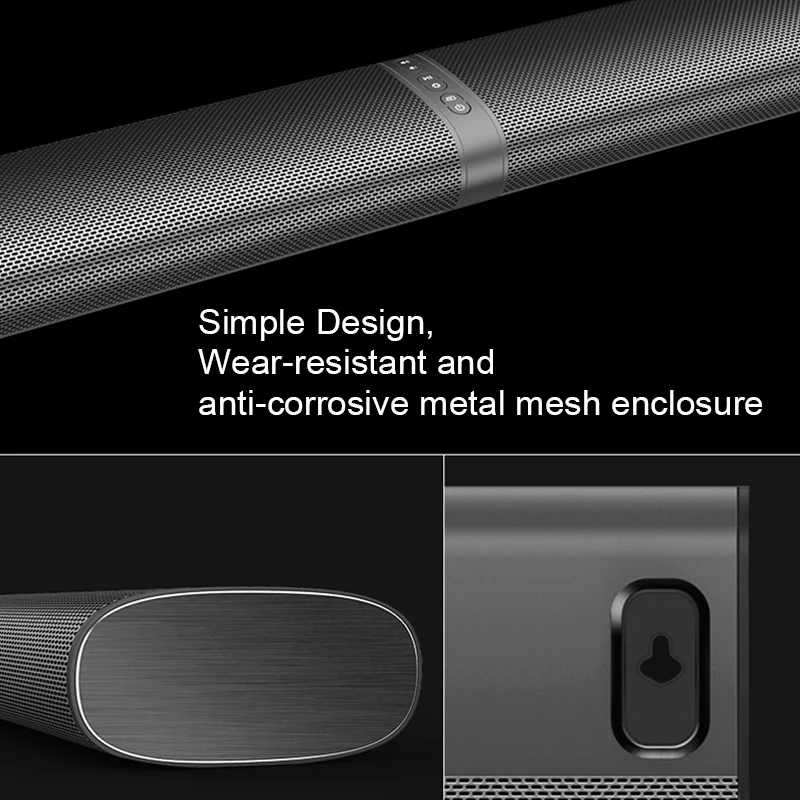 60 Вт 3D дома Театр ТВ Soundbar Bluetooth Колонки Беспроводной Sound Bar стерео LED TF оптический