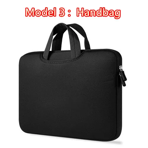Model 3 Black Новая сумка для ноутбука на молнии, чехол для компьютера Macbook Air Pro retina 11 12 13 13,3 14 15 15,4 15,6 дюймов, сумка для ноутбука с сенсорной панелью - Цвет: Model 3 Black