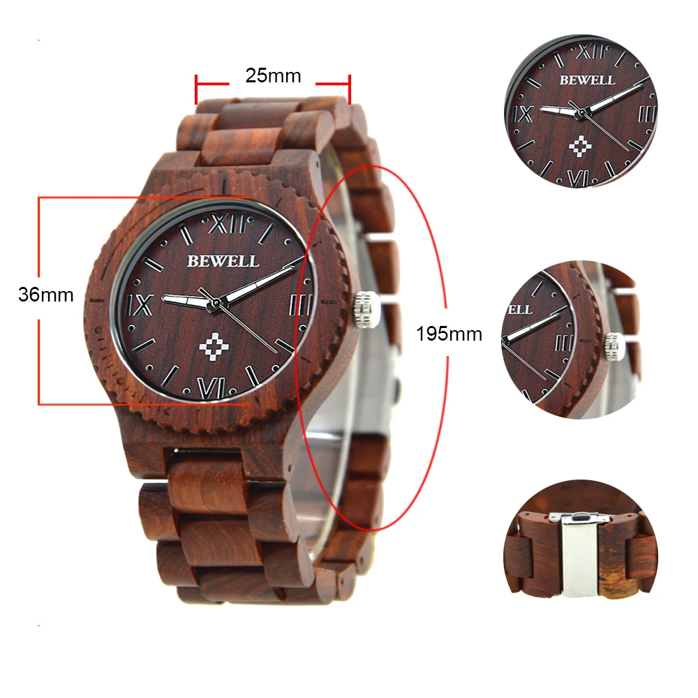 BEWELL дешевые наручные часы Китай для мужчин с бесплатной доставкой деревянные