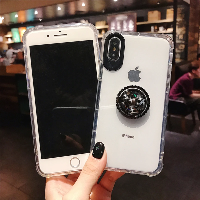 HUANQINGLuxury воды дрель iPhone xsmax телефон в виде ракушки для 7 Plus 6 S 8 X XR ТПУ поддержка