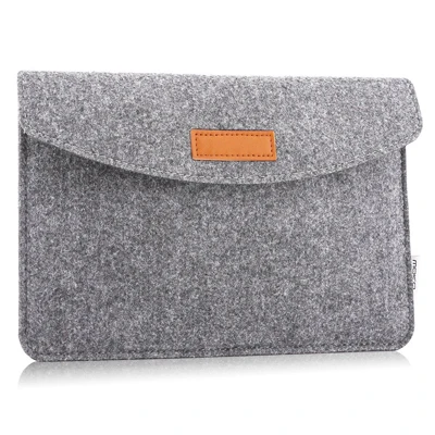 gray Новая мода Тонкий шерстяной фетровый чехол для планшета для ipad Air 2 3 Чехол Pro 9,7 10,5 11 чехол для huawei samsung lenovo tab - Цвет: gray
