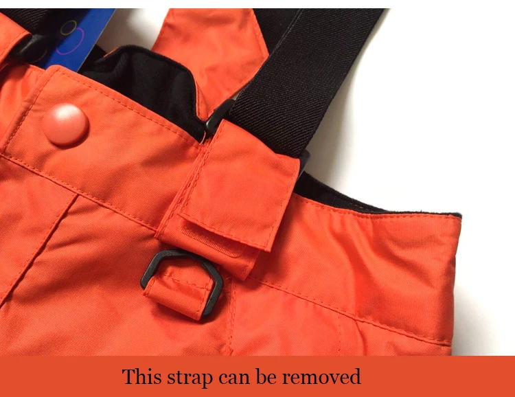 Winter Ski Pants Fleece Girls Waterproof Outdoor Snowboard Trousers Boys Children Snow Pant Warm Windproof Skiing Overalls