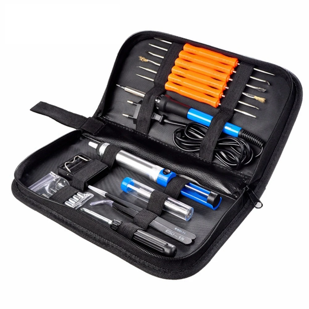 Вилка стандарта ЕС/США 60 Вт регулируемая температура + 5 шт. комплект