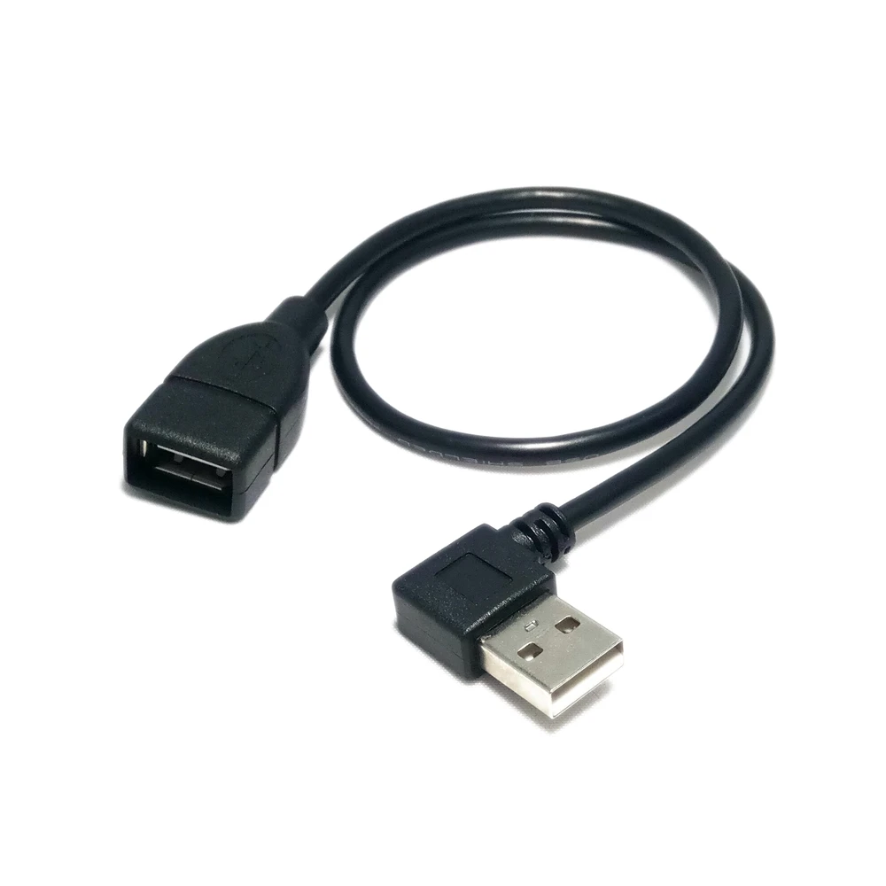 USB 2,0 папа-мама удлинитель 100 см двусторонний дизайн левый и правый угловой 90 градусов
