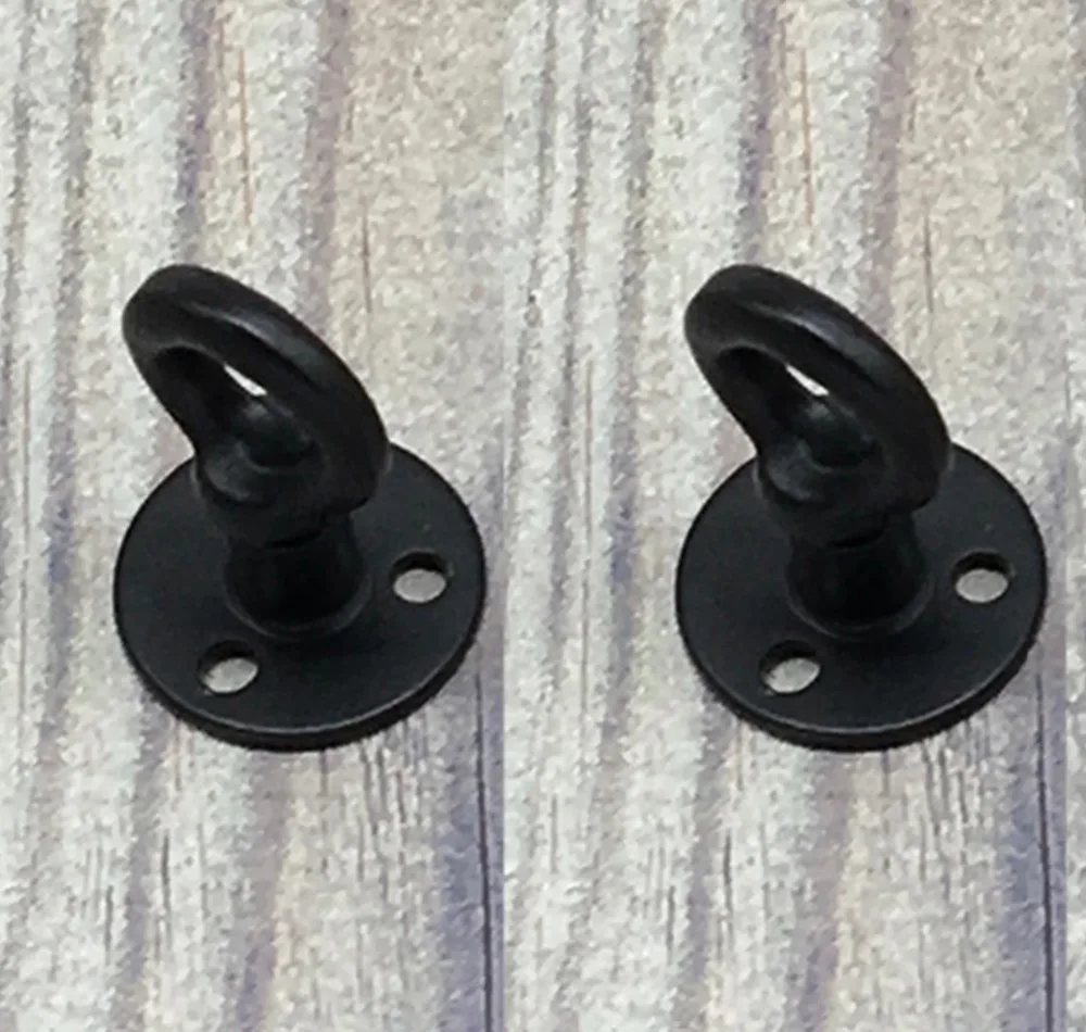 

2Pieces/Lot Base Diameter:38mm Retro American Cabinet Handle Iron Flange Base Furniture Hook Hangers