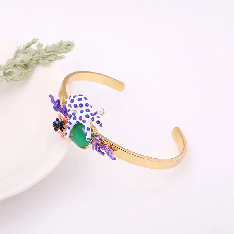 Сочный виноград Осьминог имитация жемчуга зубец модный открытый регулируемый