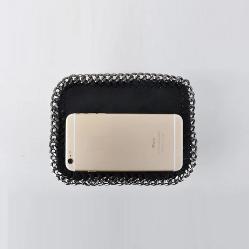 Eusnu Моды Цепи Края шутник Немного хлеба Женщины сумку Crossbody сумки На Ремне Кожаные