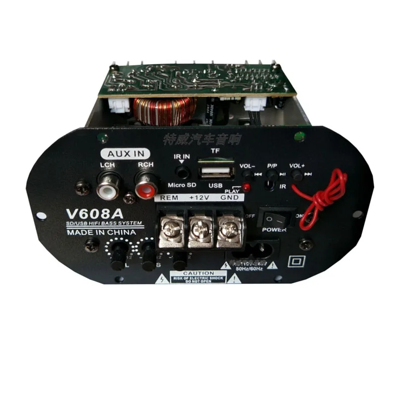 12V высокой мощности 120W усилительная плата Bluetooth двойной Применение автомобильный сабвуфер усилитель