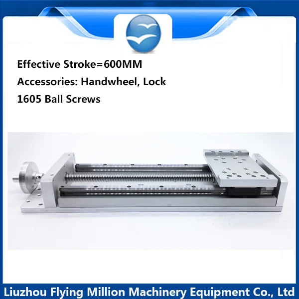 Linear module precision CNC electric/manual 1605 ball screw guide rail sliding table 900 mm | Обустройство дома
