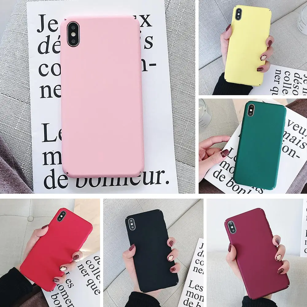Цветной жесткий чехол KISSCASE с защитой от отпечатков пальцев для samsung Galaxy S8 Plus S9 S10 S7