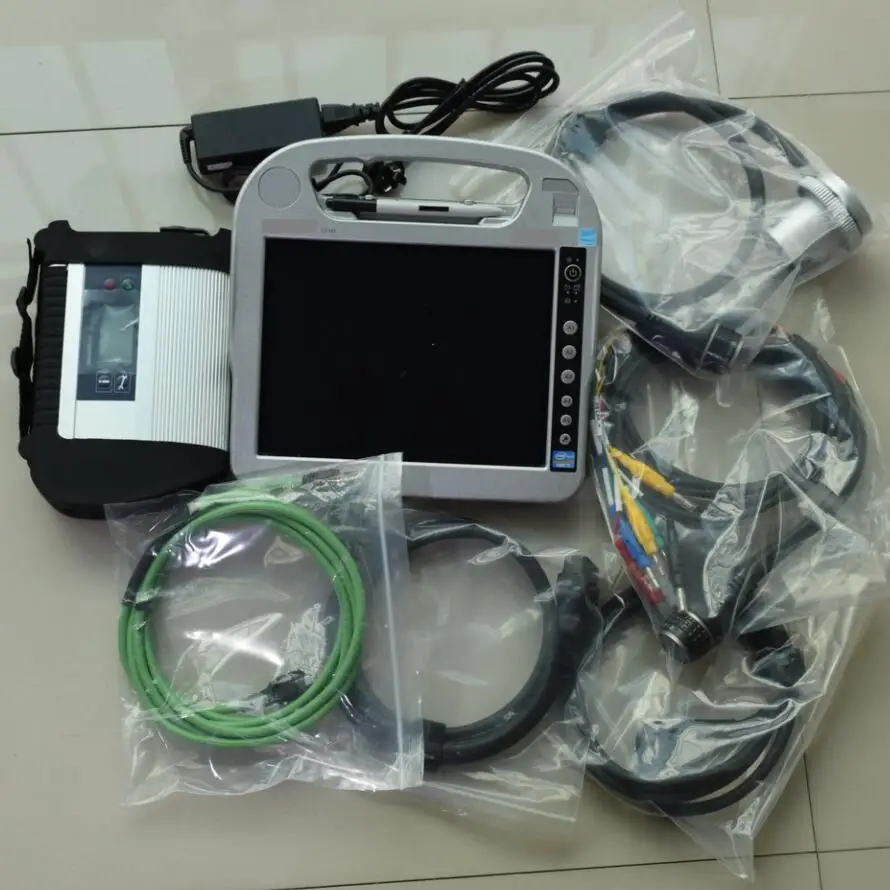MB SD Connect C4 для Benz Star диагностический инструмент с Toughbook CF-H2 4G I5 ноутбук