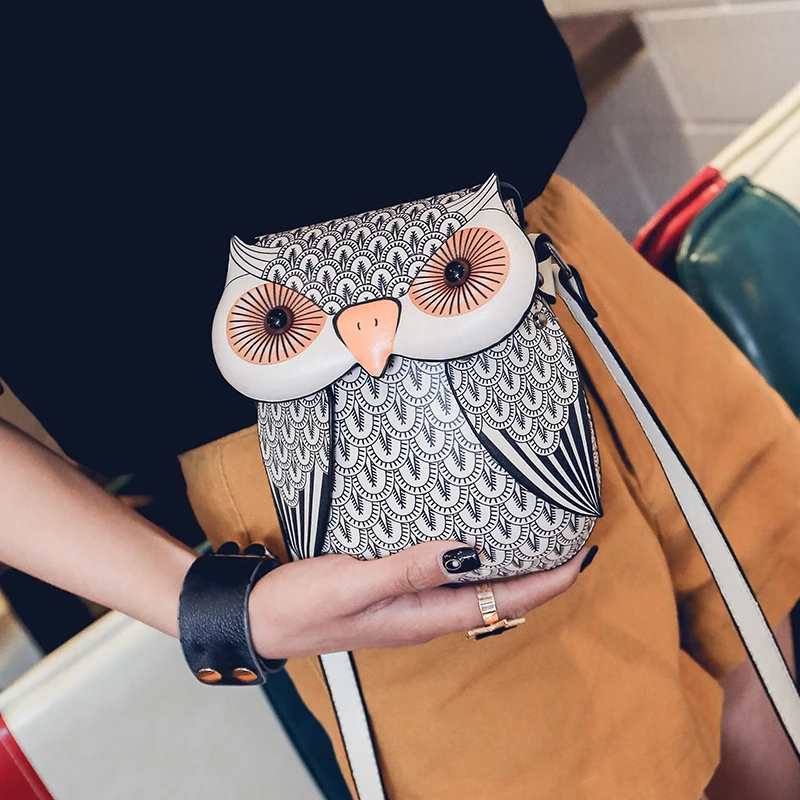 Летающие птицы сова знаменитые брендовые сумки женские кожаные на плечо