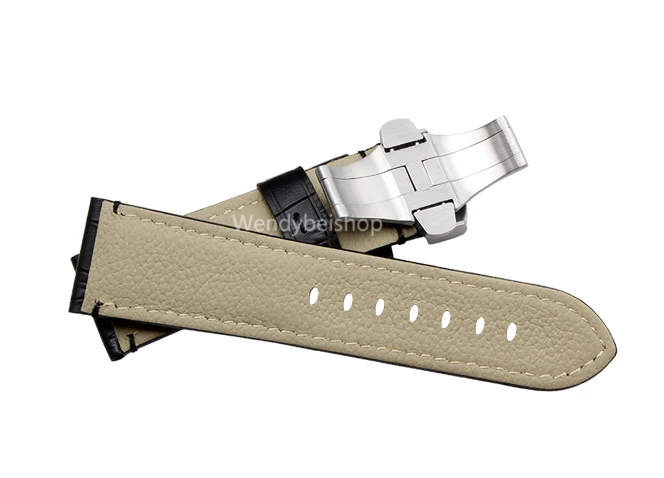 Ремешок для часов CARLYWET из натуральной телячьей кожи винтажный толстый браслет с