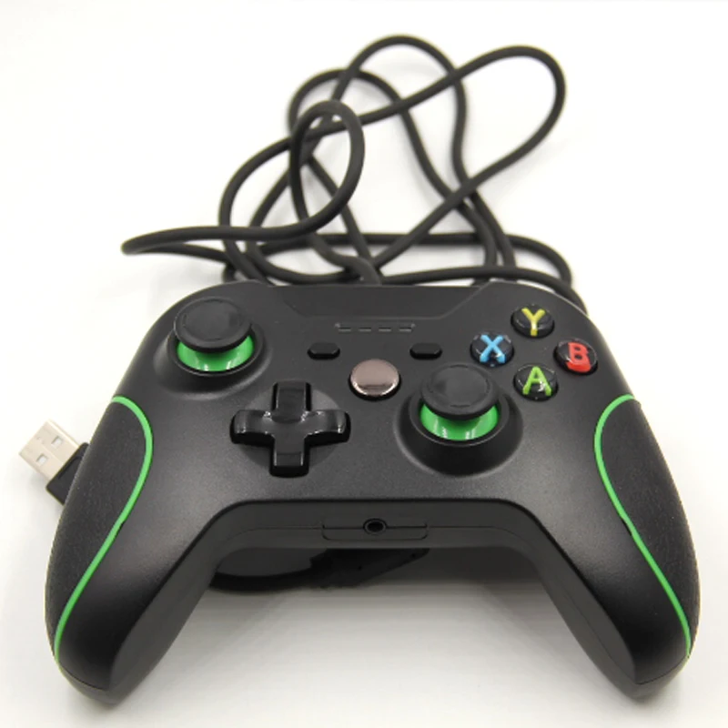 Проводной контроллер для Xbox One геймпад джойстик USB черный/белый|Запасные части| |