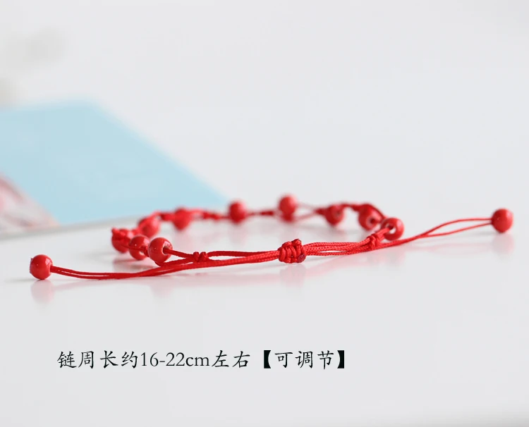 Новое поступление ручной работы плетеный красный шнурок и красный CeramicBead очаровательные ножные браслеты ручной работы модные счастливые ювелирные изделия для женщин Девушка Mujer