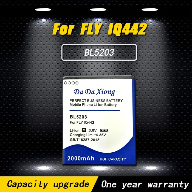 Новая модель товара [BL5203] литий-ионная батарея для телефона Fly IQ442 Quad Miracle 2