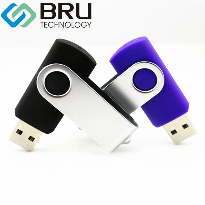 BRU 4GB8GB16GB USB флэш накопитель для подарка на заказ логотип поворотный флеш память OEM
