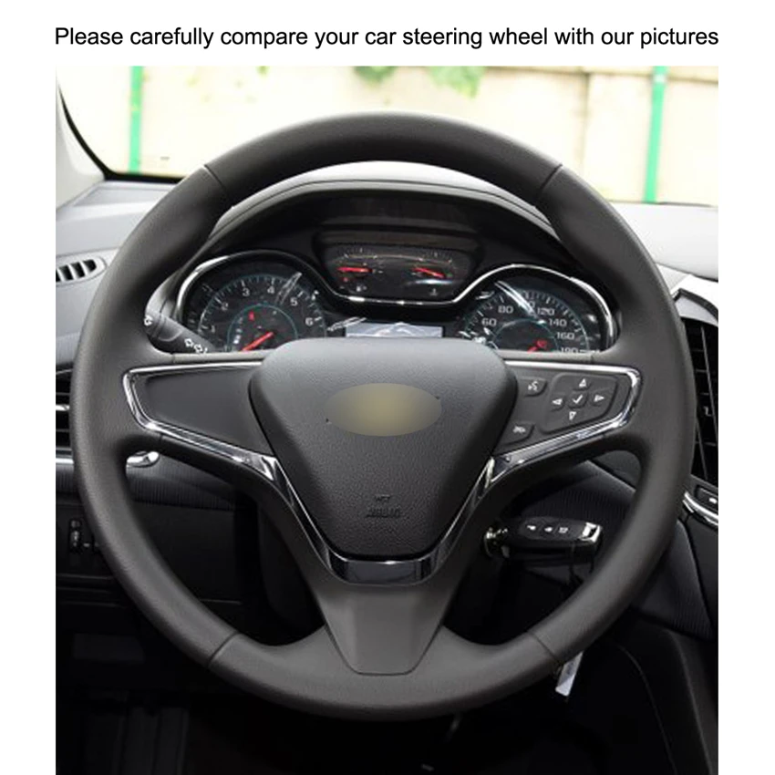 Вышитая вручную искусственная кожа для Chevrolet Cruze 2015 V 2016 2017 New Cruze|Чехлы на руль| |