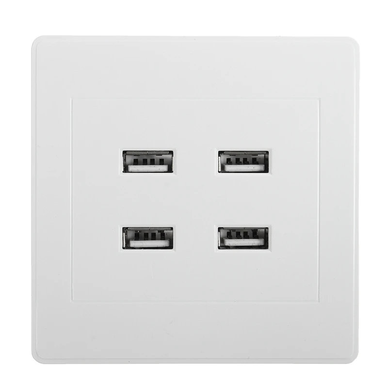 LEORY DC 4 порта USB 5 В 3.1A электрическое настенное зарядное устройство док-станция