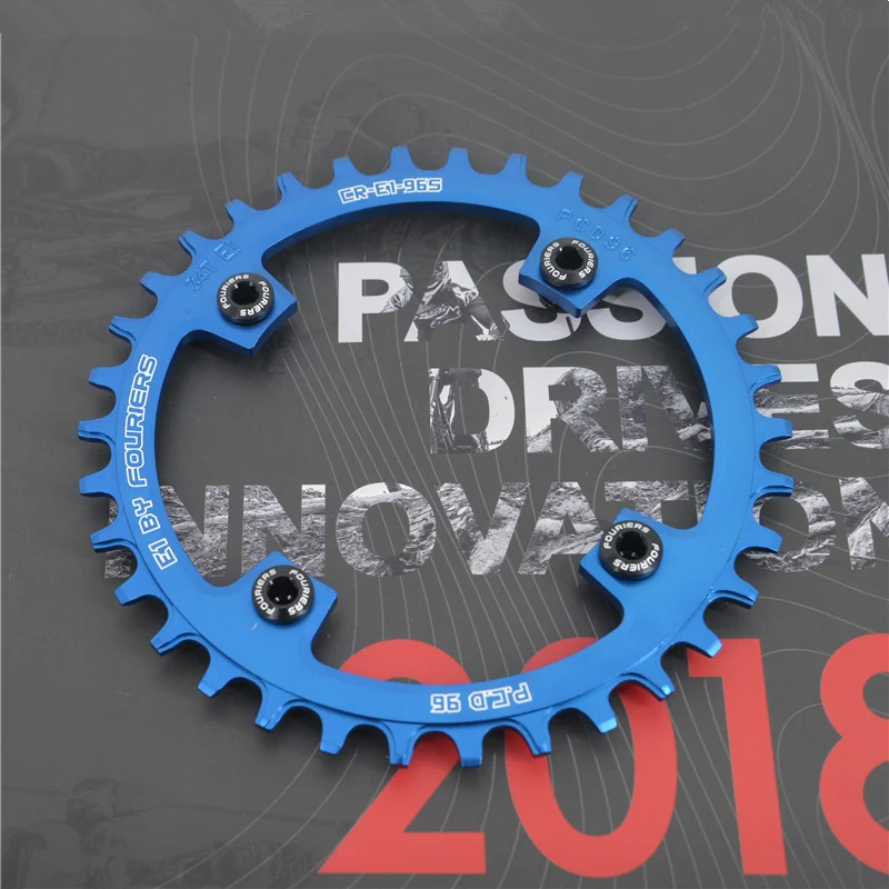 Fouriers 96BCD 32T34T36T38T40T MTB велосипедная цепь, узкая широкая зубчатая цепь, велосипедное кольцо, совместимое с M4050 M592