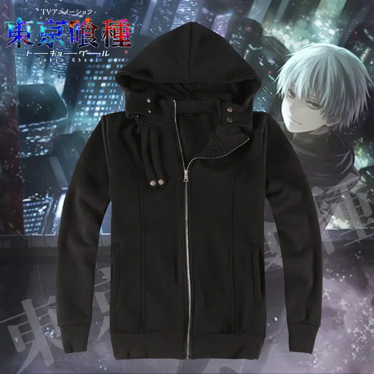 2 цвета, толстовка Kaneki Ken, костюм для косплея, унисекс, куртка-кардиган с капюшоном