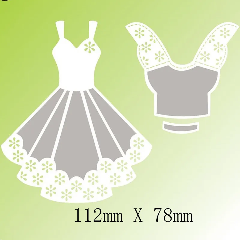 

2019 Flower Dresses Metal Cutting Dies Stencils For DIY Scrapbooking Photo Album Decoration Embossing Paper Handcraft Die Cut