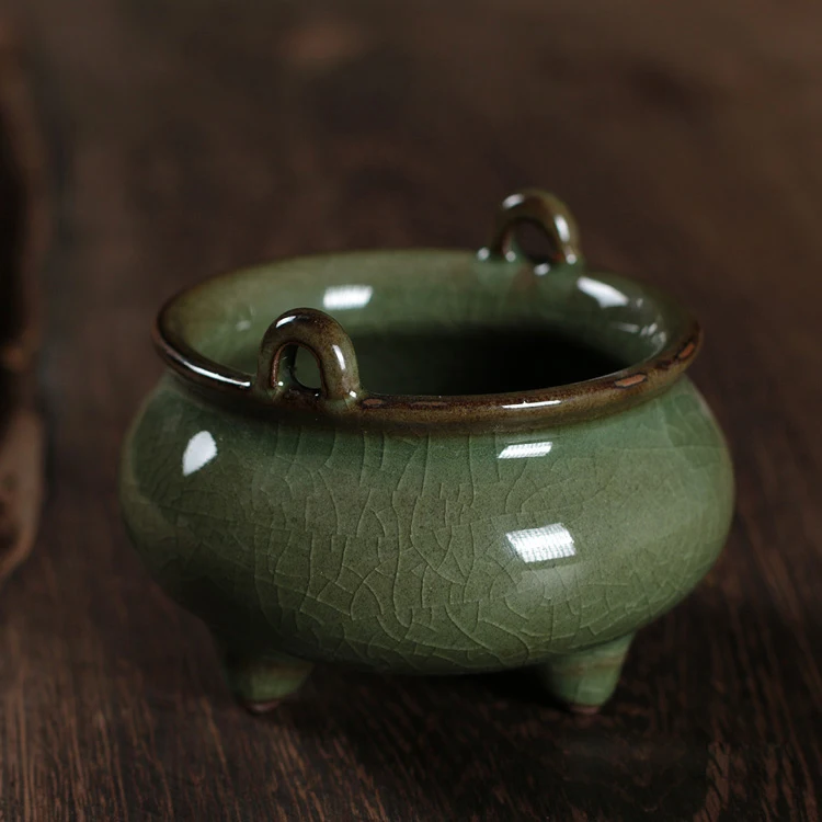 Новое поступление 2016 буддистская курильница для благовоний Tea Beauty Longquan Celadon из