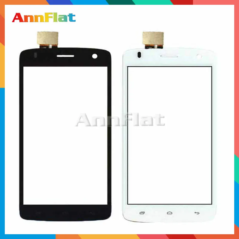 

High Quality 5.0" For Fly IQ4503 Touch Screen Digitizer Front Glass Lens Sensor Panel Black white Free shipping