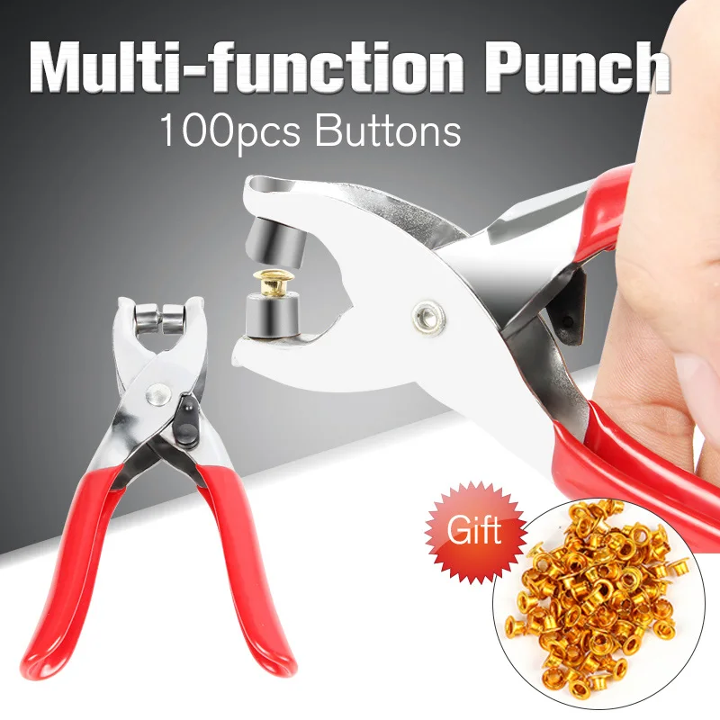 1 шт. Высокое качество Универсальный штамповщика плоскогубцы ручной кожаный