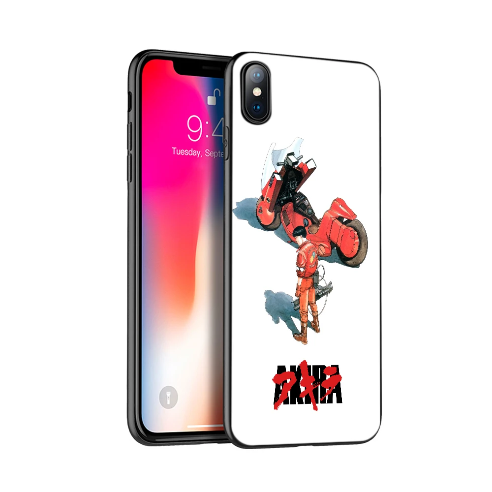 Черный ТПУ чехол для iphone 5 5s SE 2020 6 6s 7 8 plus x 10 XR XS 11 pro MAX Akira 1988 пленка аниме