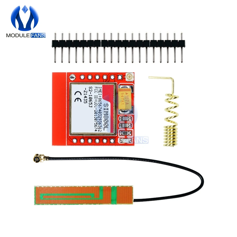 Наименьший электронный модуль сделай сам SIM800L GPRS GSM карта MicroSIM Core плата