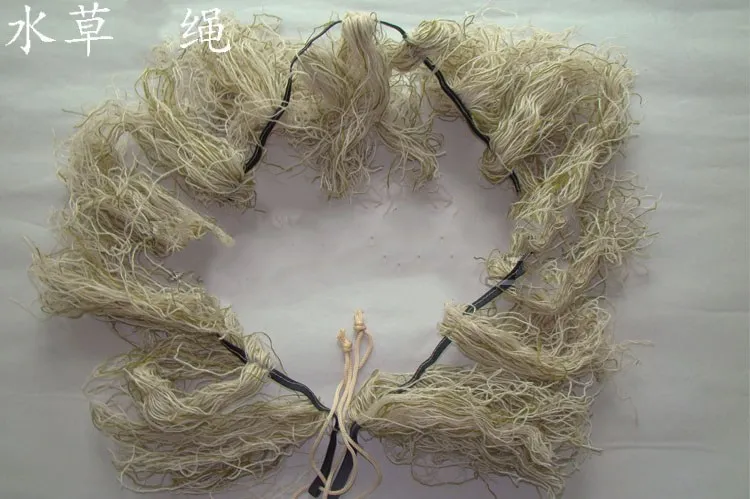 water grass gun yarn Тактика CS камуфляж сетка дышащий плащ Ghillie Одежда Боевая Военная куртка Открытый охотничий съемный с капюшоном верхняя одежда для снайпера - Цвет: water grass gun yarn