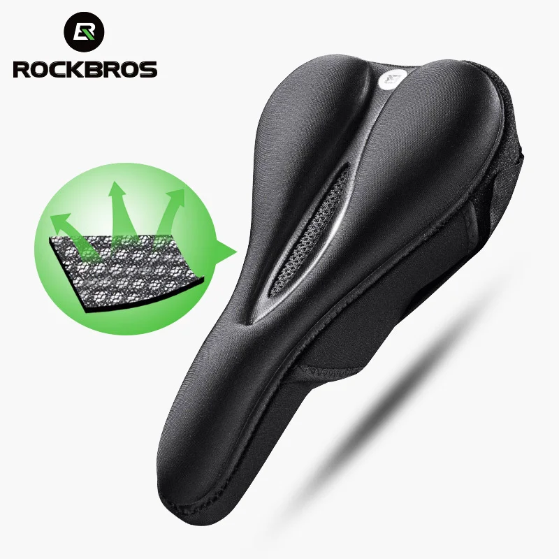 ROCKBROS велосипедное седло полое дышащее Силиконовое MTB Велосипедное Сиденье чехол для подушки коврик силикагель седло велосипедные аксессуары Запчасти