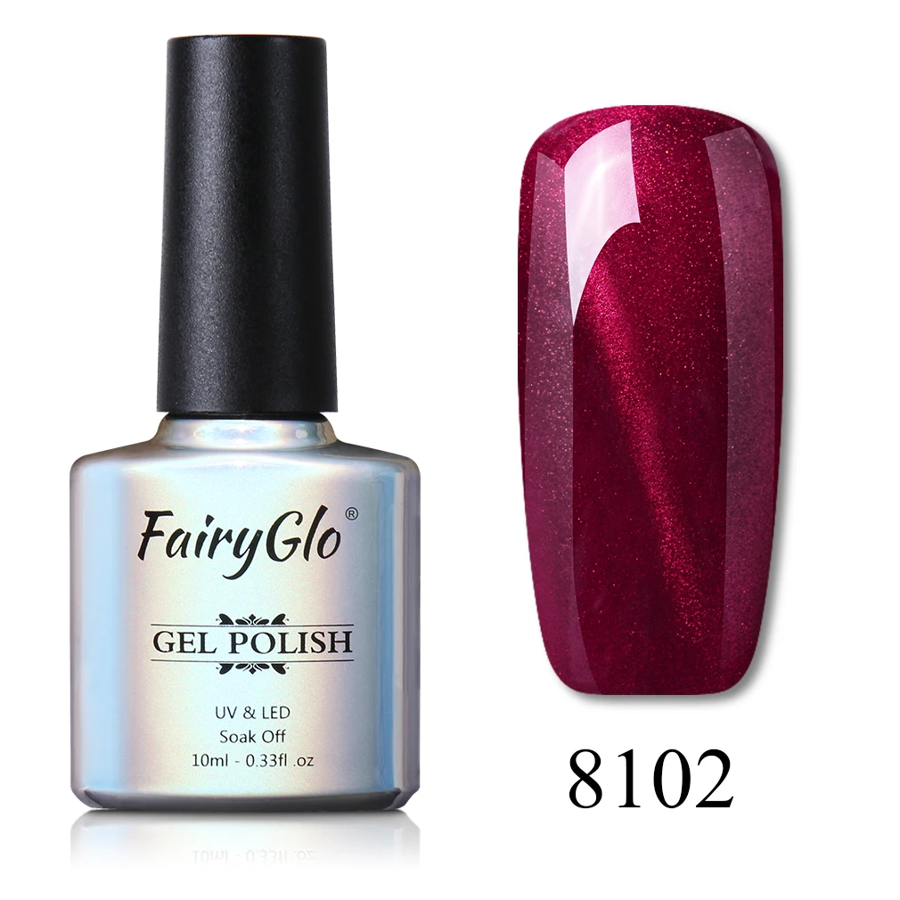 JHMY8102 FairyGlo, 10 мл, гель для ногтей, замачиваемый, УФ, светодиодный, кошачий глаз, Гель-лак для ногтей, магнит, гибридный лак, лаковый гель для ногтей, тиснение, эмалированные чернила - Цвет: JHMY8102