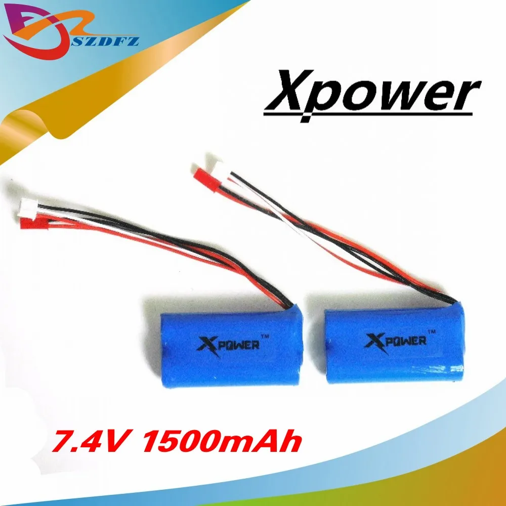 2pcs 7.4 V 1500mah Xpower li-po lipo battery for DH9053 9101 mjx f45 9118 rc Helicopter parts | Игрушки и хобби