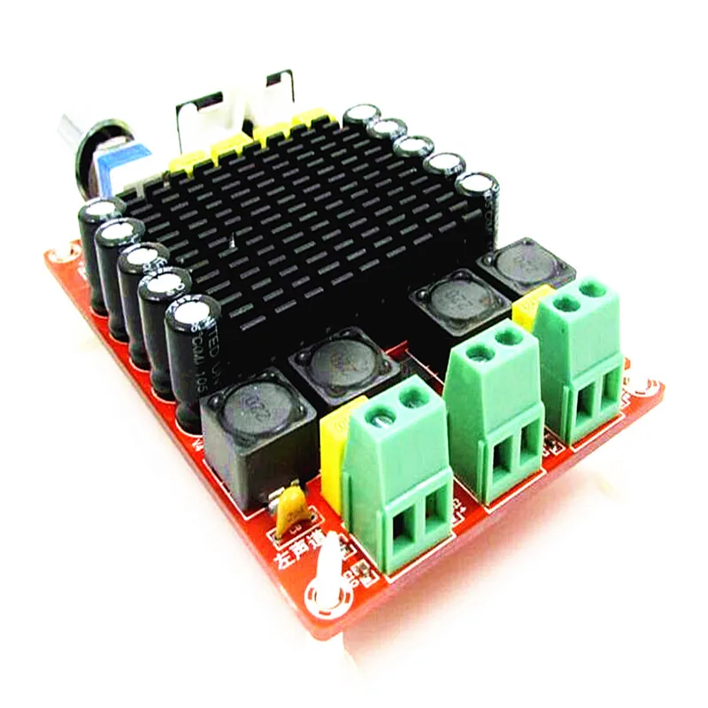 TDA7498 DC 14 34 в Плата усилителя класса D 2X100W двухканальная плата стереоусилителя|audio