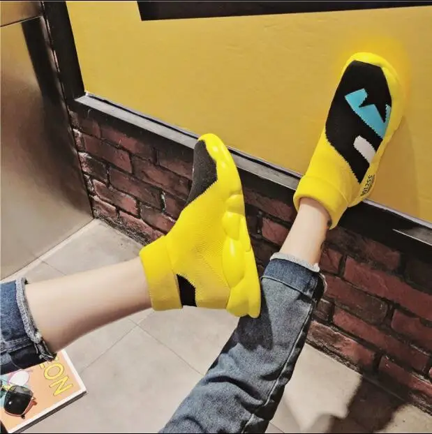 Летняя женская обувь в стиле Харадзюку фирменные носки для девочек кроссовки на