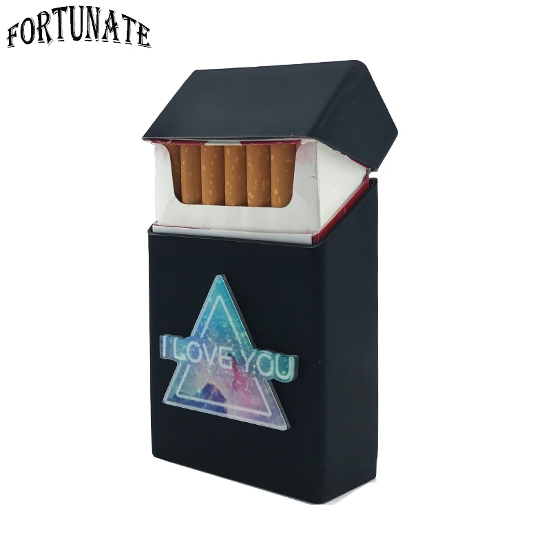 Новинка значок любовь силиконовая сигаретная Коробка Чехол для сигарет