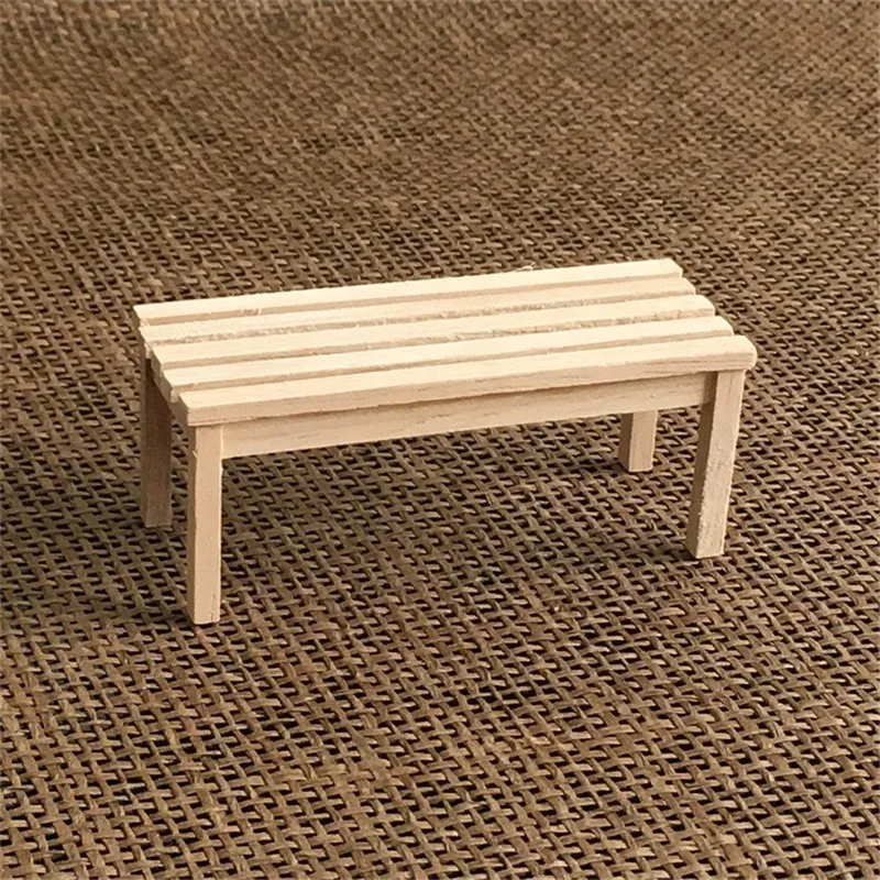 

Doub K 1:12 dollhouse furniture toy miniature wooden beach chair table sets girls children pretend play toys gifts dolls