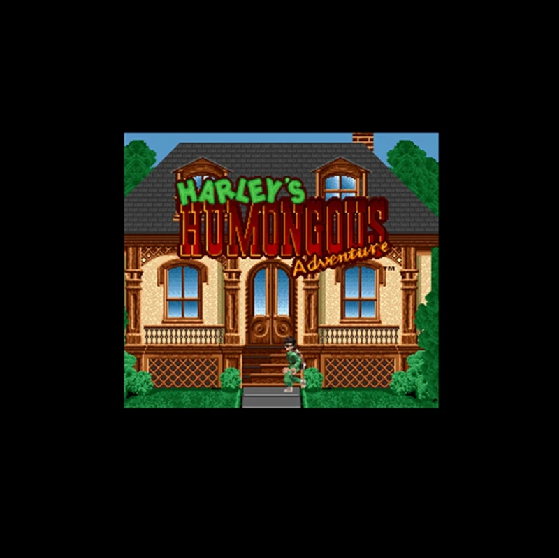 Игровая карта Harley's Humongous Adventure NTSC 16 бит 46 пин большая серая для игроков в