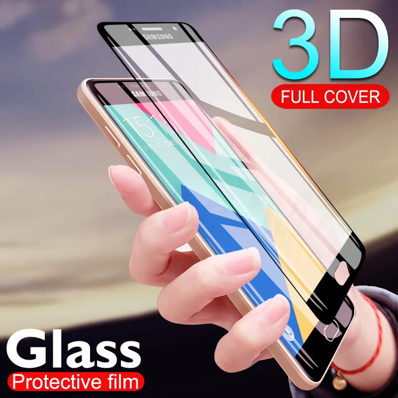 9H 3D закаленное стекло для samsung Galaxy A3 A5 A7 A5 A8 A6 A8 Plus защитная пленка на весь экран