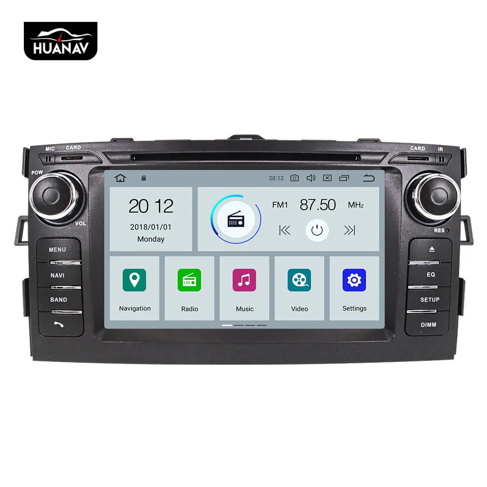 Автомобильный DVD плеер DSP Android 9 0 64 ГБ GPS навигация для Toyota Auris 2006 2012 автомагнитола
