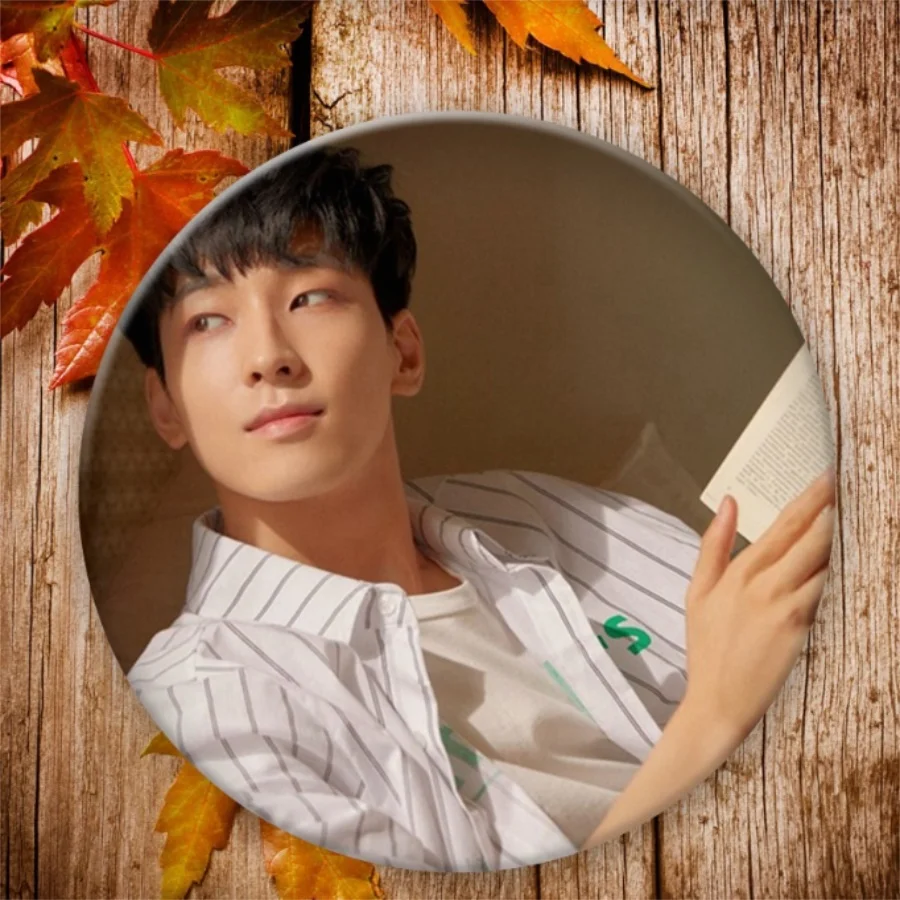 J Kpop Seventeen Albums стильный круглый значок для Сумки шляпы одежда модные нагрудные булавки броши - Окраска металла: J