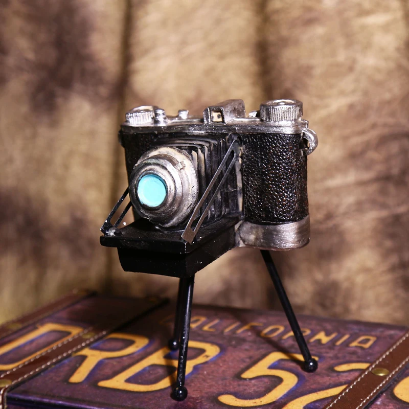 Ретро смолы штатив модель камеры ремесла магазин украшения окна мягкое